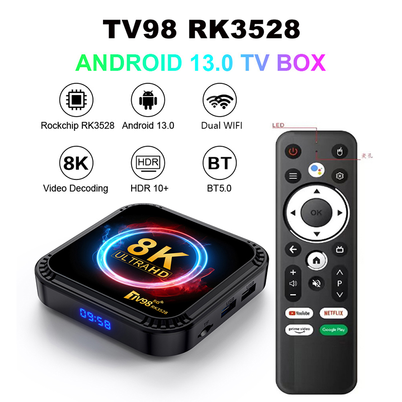 Radxa Rock 5B 16Gb - TV98 RK3528 TV-Box Android 13 4GB