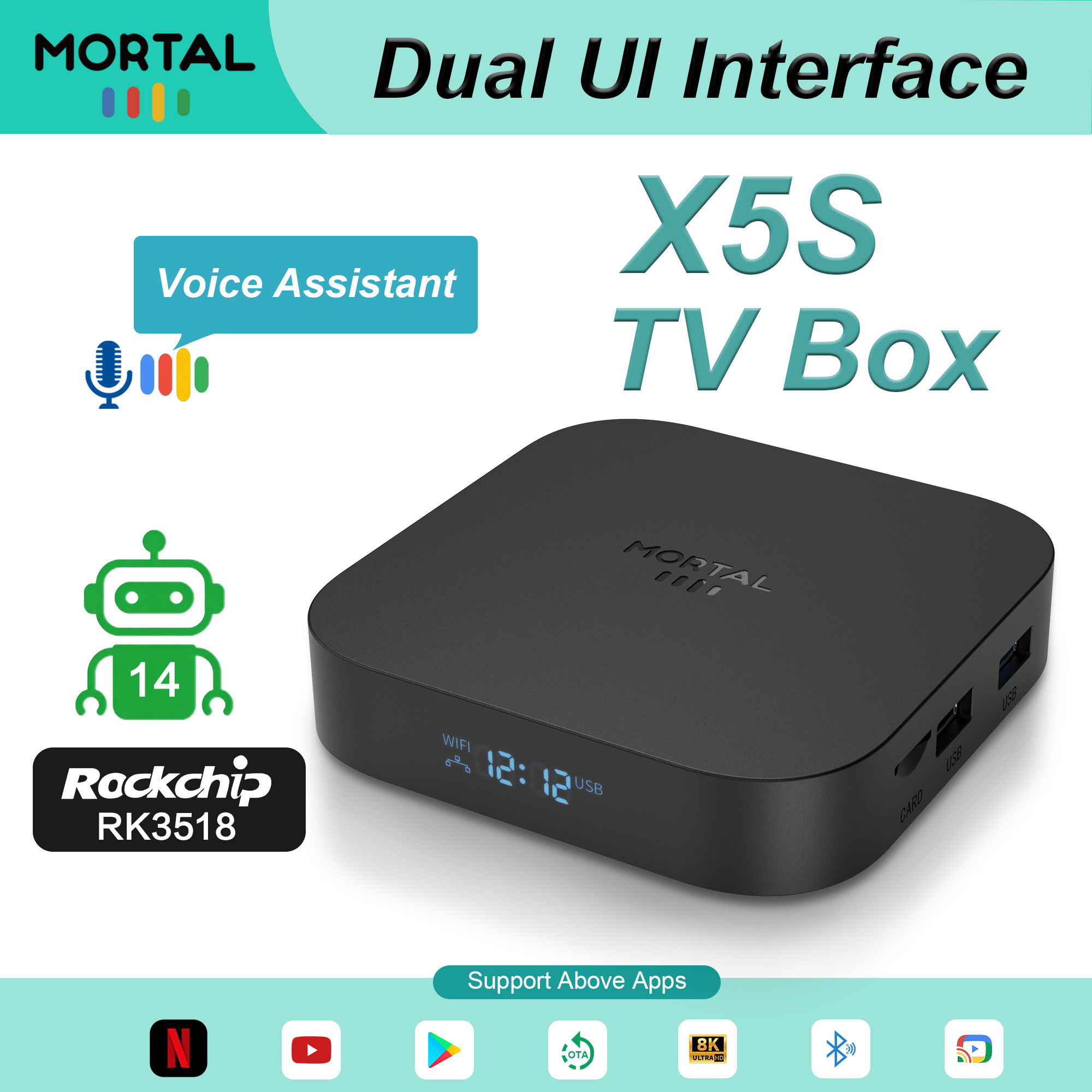 Radxa Rock 5B 16Gb - X5S Smart Dual-System TV-Box Android14 Rockchip